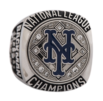 2015 New York Mets National League Championship Ring Presented To Wally Backman With Original Presentation Box (Backman LOA)